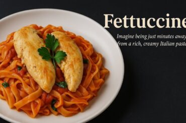 Healthy & Diet-Friendly Fettuccine Recipe | Easy Low-Calorie Pasta with Grilled Chicken