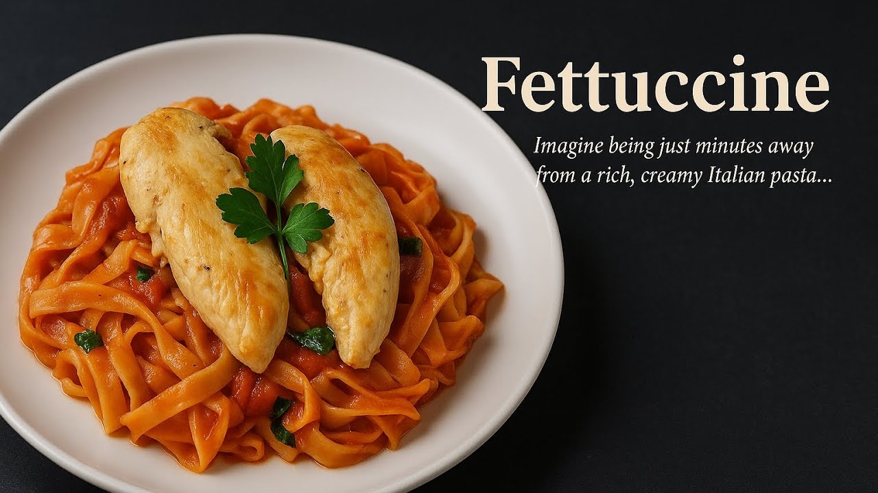 Healthy & Diet-Friendly Fettuccine Recipe | Easy Low-Calorie Pasta with Grilled Chicken Healthy & Diet-Friendly Fettuccine Recipe | Easy Low-Calorie Pasta with Grilled Chicken