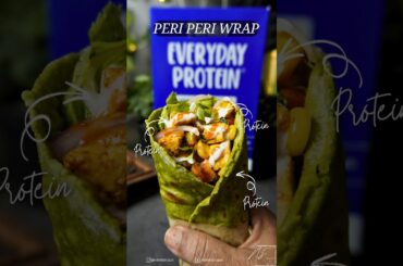 Peri Peri Wrap | High Protein Wrap | Healthy Peri Peri Paneer Wrap | Spinach Protein Roti | #shorts
