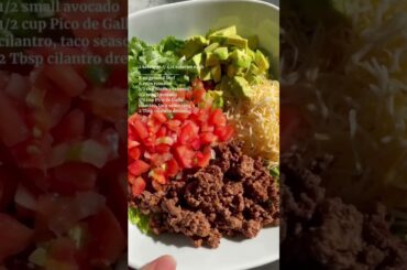The BEST Taco Salad, Easy Lunches for Weight Loss from Trader Joe’s
