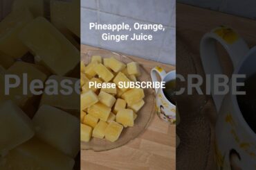 Pineapple, Orange, Ginger iced cube#healthy #short #shortvideo