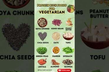 list of protein rich foods for vegetarians . #food #vegetarian #protein