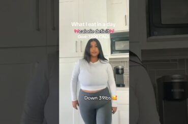 What I Eat in a Day to Lose Weight | 1200 Calorie Deficit Meal Plan (Down 39lbs!) #shorts