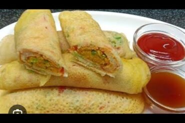 5 Minute Suji Egg Roll | Healthy Breakfast Without Maida | Quick & Easy Egg Roll Recipe #eggroll