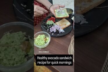 Quick avocado sandwich recipe. make this in less than 2 minutes and enjoy a super healthy breakfast