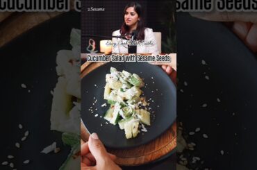 Healthy Cucumber Salad With Sesame Seeds #shorts #healthysalad #weightloss #youtubeshorts #sesame