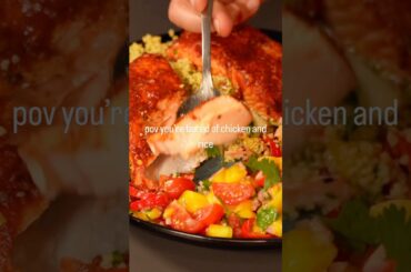 SALMON WITH MANGO SALSA #healthy #recipe #food