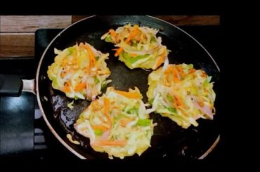 Healthy Veggie Pancake | instant breakfast recipes indian | healthy breakfast recipes low calorie