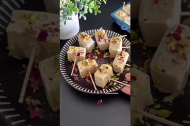 No Sugar, High Protein Kulfi Bites!  #viralreels #healthyrecipes #highprotein #icecream #kulfi