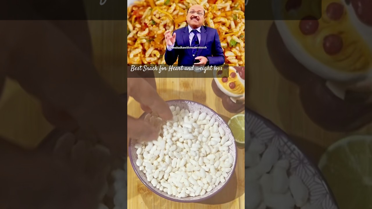 Low in calories puffed Rice Bhel for weightloss and Heart by Dr.Bimal Chhajer| #shorts #utubeshorts Low in calories puffed Rice Bhel for weightloss and Heart by Dr.Bimal Chhajer| #shorts #utubeshorts