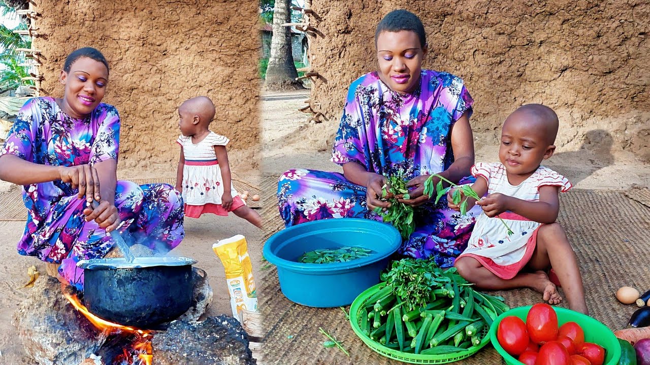 Quick & Easy Dinner Recipes with African Village Mum & Her Daughter | Simple Meal, Fresh Ingredients Quick & Easy Dinner Recipes with African Village Mum & Her Daughter | Simple Meal, Fresh Ingredients