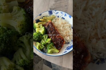 Chili honey garlic salmon #salmon #dinner #recipes #healthy #food #cooking #honeygarlic #yummy