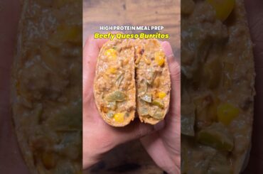 $2 Meal Prep Beefy Queso Burritos