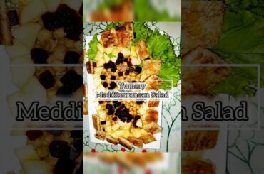 Yummy Mediterranean Salad - Healthy Salad Recipe #healthysalad #weightloserecipe