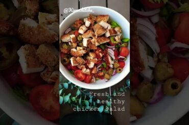 fresh and healthy chicken salad #healthylifestyle #fitness #food #recipes #gym @kirans.kitchen_1183