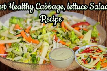 How To Make The Best Healthy Salad For Detox/Weightloss #salad #weightloss #detox #cabbagerecipe