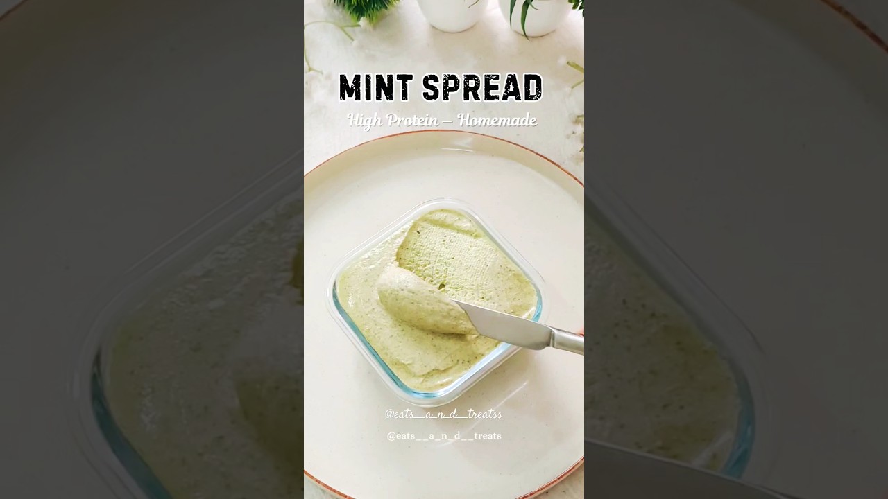 High protein spread recipe | Mint paneer spread |Homemade dip | Healthy sandwich spread #shorts High protein spread recipe | Mint paneer spread |Homemade dip | Healthy sandwich spread #shorts