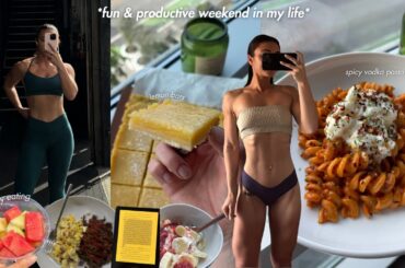 A Healthy & Productive Weekend Vlog | Cooking, Gym Sessions, Baking & Client Work