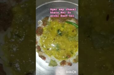 easy healthy lunch recipe#trending #food# cooking#easy Daal Chawal recipe#shorts recipe#ytshorts