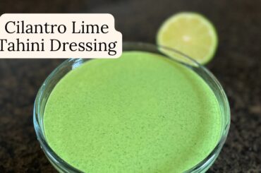Southwest Tahini Lime Salad Dressing - Easy, Fresh, Healthy, Vegan Recipe