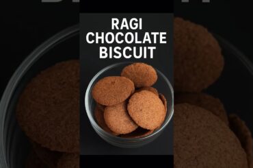 How to Make Healthy Ragi Chocolate Biscuits | Guilt-Free Snack|healthysnacks#healthyfood#shorts#diet