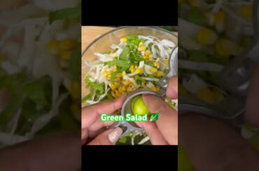 Green salad #today #food #salad #green #healthy #love #recipe #indianfood #watchtilltheend #easy