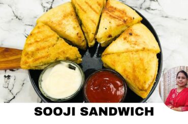 Suji Se Banaye Tasty & Healthy Sandwich Without Bread | 10 Minute Breakfast Recipe