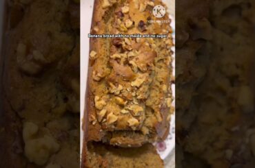 Banana bread with no sugar and no maida#healthy #food #cooking #recipe #cake #follow #subscribe