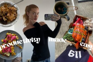 getting back on track (realistically) - cooking healthy meals, organising & taking care of myself