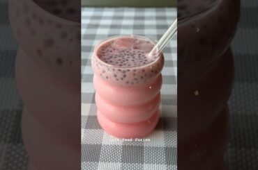 Pink summer drink with almond gum|Gond katira drink #iqrafoodfusion #iqrafoodfusionrecipes #shorts