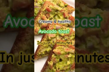 Easy Healthy breakfast(protein & fibre)| Quick,Healthy & Delicious avocado toast! #healthybreakfast