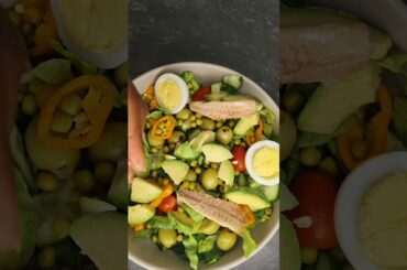 Salad rich in protein and fiber #health #curedetox #healthy #health #weightloss #recipe #vegetables
