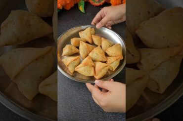 Mini Teatime Samosa Recipe #viralvideo #recipe #food #snacks #evening #cooking #shorts #cookingvlog