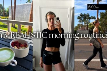 A Week of Morning Routines | healthy breakfast recipes, my workouts, and more!