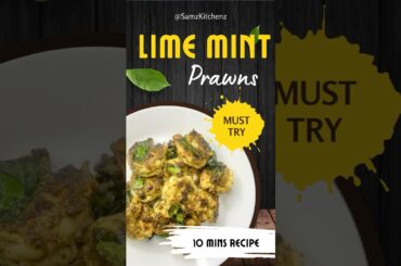 Lime Mint Prawns | 10 Mins Recipe | #samzkitchenz