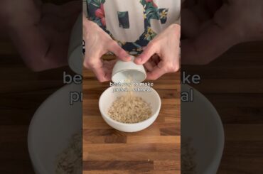 My breakfast since 2016! Recipe in description. #oats #proteinoats #proteinbreakfast