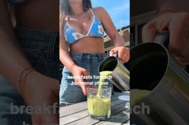 breakfast ideas for each phase of your cycle!! #cyclesyncing #hormonehealth #healthybreakfast