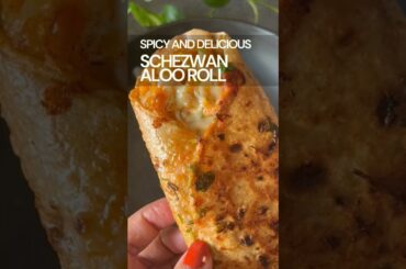 Frankie Roll Recipe | Schezwan Aloo Roll | Street Style Frankie Recipe