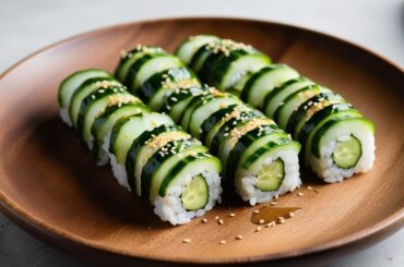 Vegan Cucumber Sushi: Ideal for Light and Low-Calorie Diets