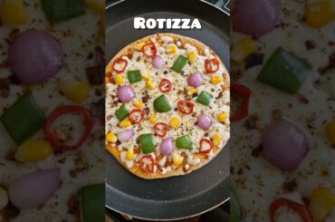"Desi Twist to Pizza|Roti Pizza Recipe on Tawa"