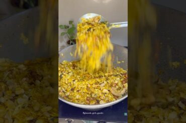 Healthy No Fry Poha Namkeen In 4 Spoons Oil