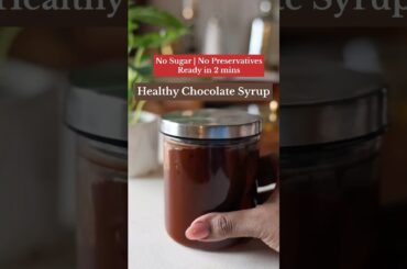 Healthy Chocolate Syrup- No sugar #chocolate #nosugardiet #healthyrecipes #shortsviral