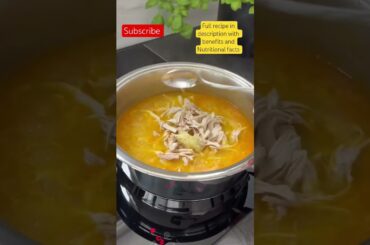 High Protein Healthy Chicken Carrot Soup for Weight Loss & Immunity Boosting #shorts #eatfitlyfstyle