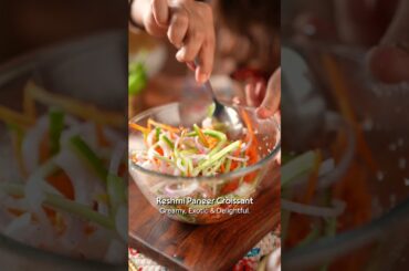 Reshmi Paneer Croissant | Buttery Flake Meets Creamy Paneer | Borosil