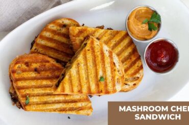 5-Min Healthy Mushroom Cheese Sandwich | Quick & Easy Breakfast Recipe