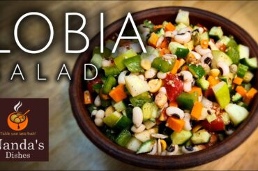 Mixed Healthy  Vegetable Salad with Lobia | Weight Loss Salad Recipe in malayalam | Protein salad |