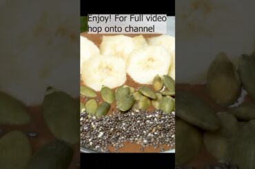 Oats smoothie bowl#trending#food#india#recipe#oats#smoothie#healthy#diet#gym#breakfast#shorts#foodie