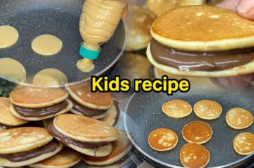 Kids Special Breakfast | Mini Pancakes Without Egg | @AchiRasoibyalia