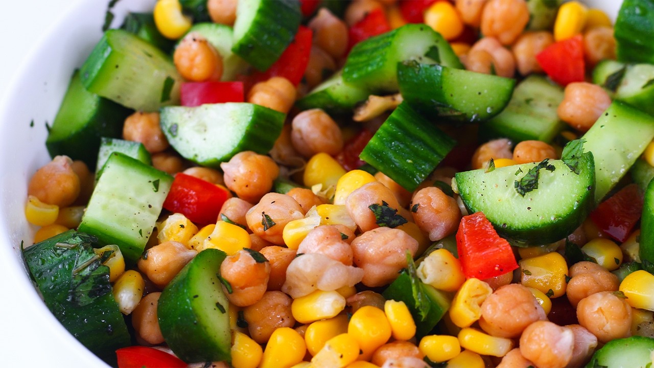 Healthy Chickpea Salad You’ll Want Every Day | No-Mayo, High-Protein Recipe Healthy Chickpea Salad You’ll Want Every Day | No-Mayo, High-Protein Recipe