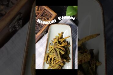 Crispy Kurkuri Bhindi in Air Fryer | Oil-Free Ladyfinger Fry | Easy Veg Snack! #shorts #recipe